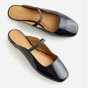NWT Madewell Deep Navy, Indigo Patent Leather Greta Flats Size 6
